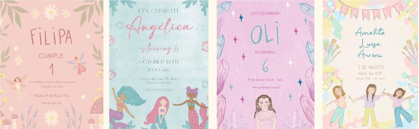Invitaciones de cumpleaños