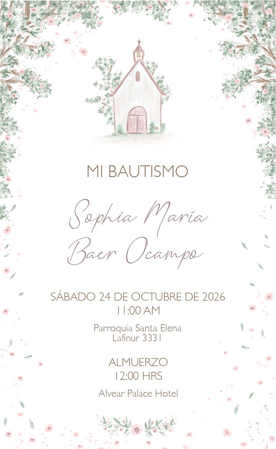 Comuniones y bautismos
